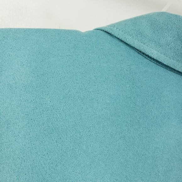 Sonoma Life Styles Women's Turquoise Full Zip Light Weight Jacket Coat - Picture 8 of 12